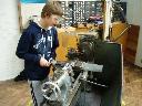 Gareth making steering components