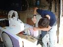 Fitting new wheel arches ready for shaping Fitting new wheel arches ready for shaping